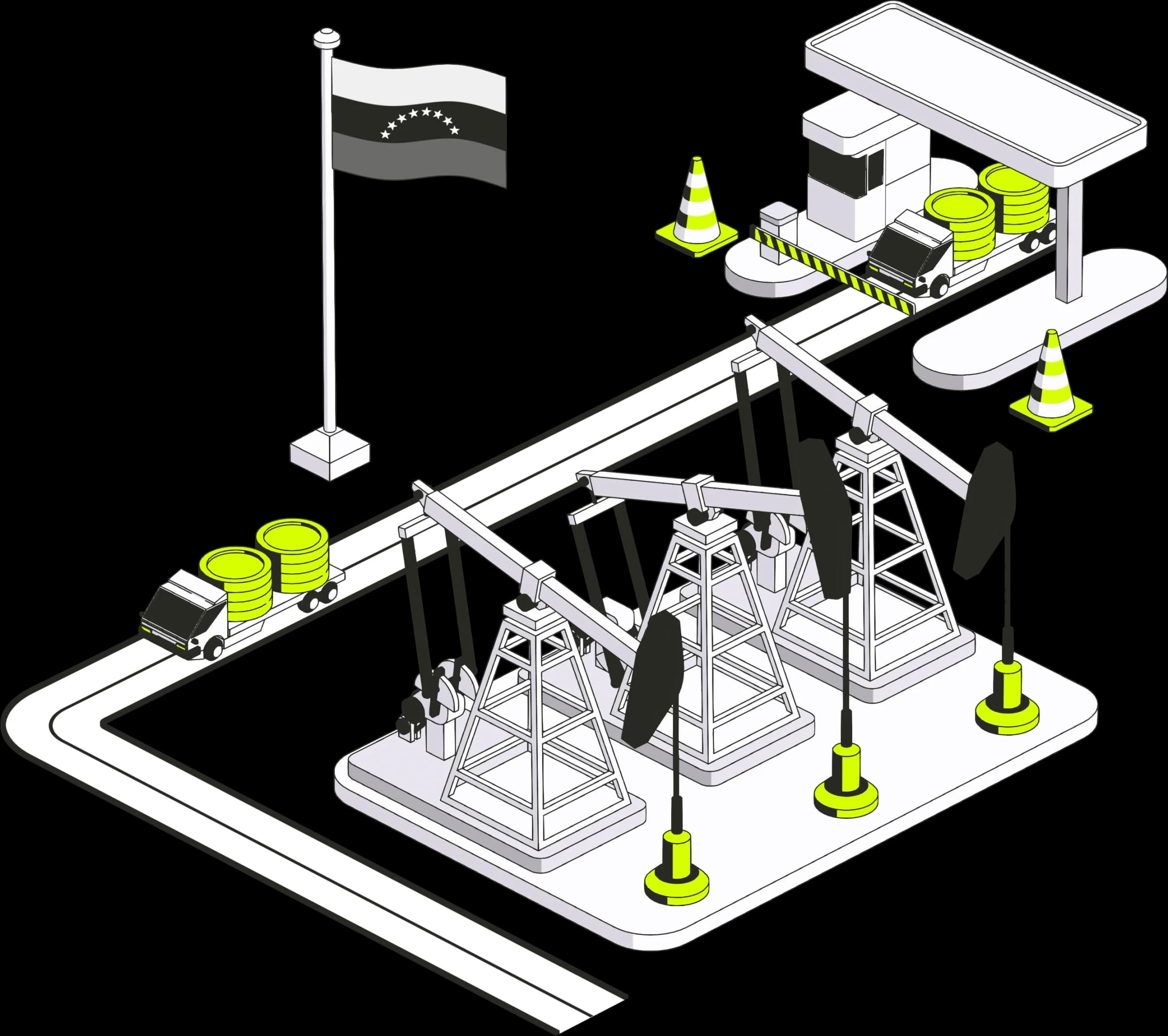 Venezuela corridor illustration